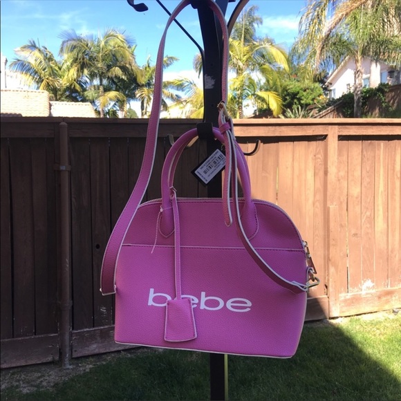 Bebe Fabiola Mini Dome Purse Pink NEW - Picture 3 of 6